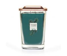 Yankee Candle Elevation Kollektion mit Plattformdeckel Große quadratische Duftkerze mit 2 Dochten, Frosted Fir