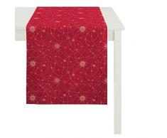 APELT 3009 48X140 30 Tischläufer, Polyester, rot/Gold