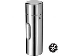 WMF Motion Isolierkanne 0,75l Cromargan Edelstahl, für Tee oder Kaffee, Thermosflasche mit Trinkbecher, hält 24h kalt & 12h warm