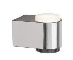 Brilliant Music LED Wandleuchte mit Lautsprecher App-Steuerung spritzwassergeschützt CCT Einstellung der Lichttemperatur Bluetooth-Lautsprecher chrom/weiß Badezimmer 230 Lumen, LED integriert