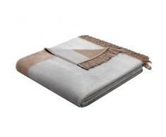 Biederlack Wohn- und Kuscheldecke, 60 % Baumwolle, Mit Fransen, 150 x 200 cm, Silber, Orion Cotton Plus Silber, 629500