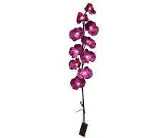 Flair Flower Leuchtzweig Orchidee, Stoff, violett, 75 x 10 x 6 cm