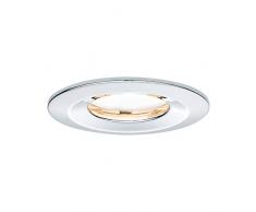 Paulmann Licht 938.83 Paulmann 93883 LED Coin Flache Einbaustrahler Slim Deckenspot rund 6,8W Chrom Einbaulicht dimmbar IP65 strahlwassergeschützt Einbauleuchte, 6.8 W