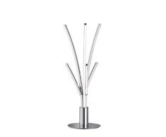 WOFI LED Troy Tischleuchte, Aluminium, Kunststoff, chrom