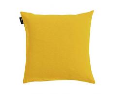 LINUM Annabell Kissenhülle, Baumwolle, Senfgelb, 50 x 50 cm