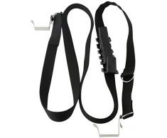 FACKELMANN Tür-Hänge-Organisator Tecno, Kleiderstange für die Türe, Türhaken aus Kunststoff (Farbe: Schwarz), Menge: 1 Stück