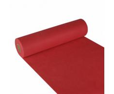 Papstar, Tischläufer, stoffähnlich, Vlies soft selection 24 m x 40 cm rot auf Rolle, #84322