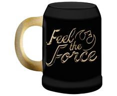 Funko Star Wars: EPVIII-Die letzten Jedi: Bierkrug, Keramik: Spüre die Macht, Gold, Schwarz, 11 x 16 x 14 cm
