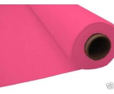 Amscan Tischdecke, wiederverwendbar, wasserfest, Kunststoff 40 x 100 hellrosa
