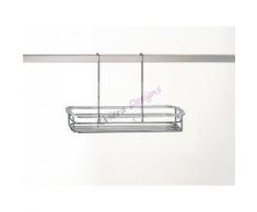 Kela 19630 Hängeregal für Gewürze, Verchromtes Metall, Prisma