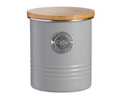 Typhoon Living Frischhaltedose, luftdicht, mit Bambusdeckel, Grau, 1 l