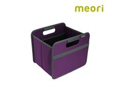 meori Faltbox Classic Small Mitternacht Magenta 32x26,5x27,5cm abwischbar stabil Polyester Trendfarbe Schreibtisch Schulsachen Staulösung Regalbox Ordnungssystem Bücherkiste lila