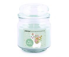 pajoma Duftkerze Christmas Lama (Winterfrüchte) Christmas Edition im Bonbonglas, 248 g, Premium Kerze zum verschließen, für Circa 55 Stunden