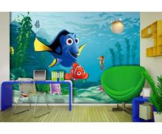 AG Design FTDXXL 2202 Findet Nemo, Papier Fototapete Kinderzimmer- 360x255 cm - 4 teile, Papier, multicolor, 0,1 x 360 x 255 cm