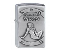 Zippo 2002077 Virgo Emblem Feuerzeug, Messing