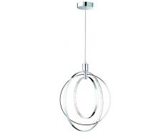 Reality Leuchten Prater Pendelleuchte, Metall, 13 W, Chrom