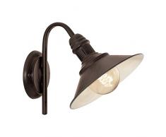 EGLO STOCKBURY Wandleuchte Stahl 60 W, antik-braun, beige
