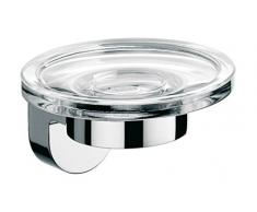 Emco 333000100 Seifenhalter Mundo chrom, Kristallglas klar
