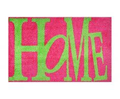 LifeStyle-Mat Designer Fussmatte Haustür – Fussmatten rutschfest und waschbar – Schmutzfangmatte/Fussabstreifer – PINK 50x75cm