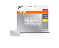 Osram LED Base Pin G4 12 V / Lampe, G4, 0, 90 W, 10-W-Ersatz - für, klar, Warm White, 2700 K, 5 - er-Pack