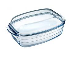 Ôcuisine 4937327 - Rechteckige Auflaufform 4,5 l, 37 x 14 x 22 cm, transparent