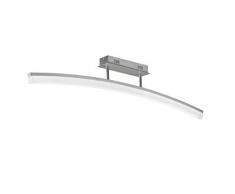 ACTION by WOFI 923001646000 A Deckenleuchte, Metall, 28 W, Integriert, nickel matt, 110 x 8 x 21 cm