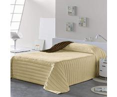 PETTI Artigiani Italiani Tagesdecken, Braun, Bettgröße 140 (240x260 cm)