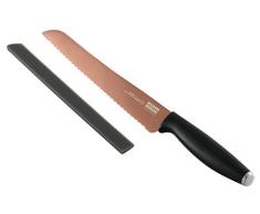 KUHN RIKON 23041 Colori Titanium rosengold Brotmesser, Edelstahl, Rosegold, 33 x 3.5 x 2 cm
