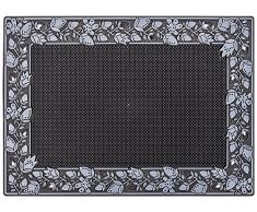 CarFashion 257207 Outdoor Fußmatte PUR|Dura-Clean mit Scraper-Struktur in graphit metallic TPE-VC 100% nachhaltig 78 x 55 cm