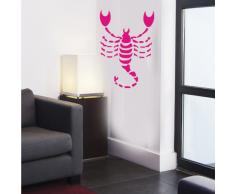 INDIGOS 4052166065894 Wandtattoo W395 Skorpion, Sternzeichen Wandaufkleber 80 x 70 cm, pink