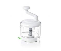 OXO Good Grips Manuell betriebene Küchenmaschine, weiß/transparent