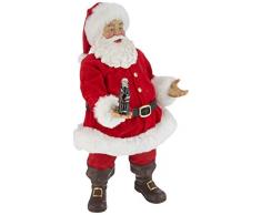 Kurt S. Adler Kurt Adler Coca-Cola Weihnachtsmann mit LED-Flaschen-Tisch, 26,7 cm