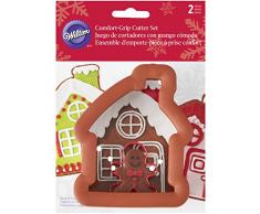Wilton Lebkuchenhaus und Boy Ausstecherform Osterei, Set, Mehrfarbig, 2-teilig