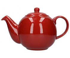 London Pottery Globe Teekanne, Keramik, Rot, 6 Tassen Inhalt (1,2 Liter)