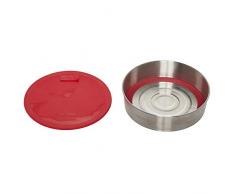 Instant Pot 5252084 Kochtopf, rund, mit Deckel, abnehmbarer Boden und herausnehmbarer Trennwand, 17,8 cm, Rot