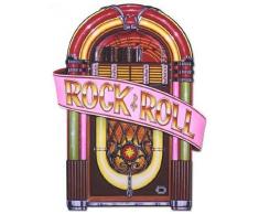 Beistle 57747 1er Pack glitzernde Rock and Roll Luftschlangen Partydeko Jukebox-Ausschnitte One Size Mehrfarbig