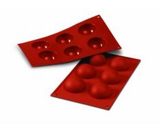 Unbekannt Silikomart Silikonform Halbkugel, groÃ, 60Â mm, terracotta