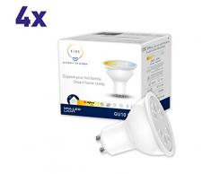 tint von Müller-Licht 4er-Set Smarte LED Lampen GU10, Reflektor, white (Weißtöne 2700-6500K), dimmbar, jeweils 5W ersetzt >50W Lampe, Zigbee, funktionieren mit Alexa