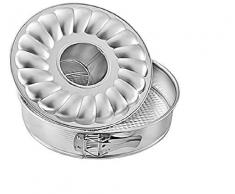 Zenker 6808 Springform mit Flach- und Rohrboden Ø 26 cm, silver