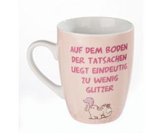 Nici Tasse AUF DEM Boden DER Tatsachen, Porzellan Fancy Mugs, Bunt, 10.5 x 12 x 8.3 cm