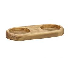 Zassenhaus, Olivenholz, 2 Untersetzer à 17x8 cm