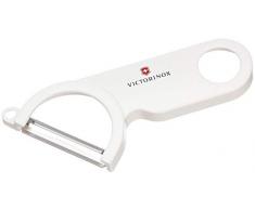 Victorinox Sparschäler mit Pendelklinge, Rostfrei, Edelstahl, Kunststoff, Spülmaschinengeeignet, weiß