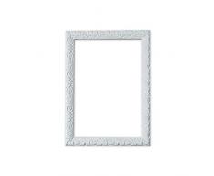 Memory Box Antikes Kissen mit verziertem Muster/Poster/Fotorahmen, mit MDF-Rückwand, fertig zum Aufhängen, mit Einer hochklaren, bruchsicheren Plexiglasplatte aus Styrol, 91,4 x 61 cm, Weiß