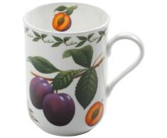 Maxwell & Williams PB8004 Orchard Fruits Becher, Kaffeebecher, Tasse, Motiv: Pflaume, in Geschenkbox, Porzellan
