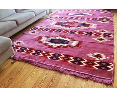Damaskunst Neu Violet,lila,WeiÃ,Rot,Dunkel Rot,Dunkel Blau, Teppich 200 cm x 300 cm,Kelim Orient,Wand Teppich,Carpet, Rug, S 1-6-80