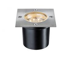 Paulmann Bodenleuchte, Metall, Integriert, Silber