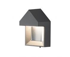 Gnosjö Konstsmide Außenwandleuchten, Aluminium, anthrazit, 18 x 14 x 26 cm