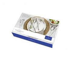 Villeroy & Boch - Arthur 12 Personen Tafelbesteck, 68 tlg., Besteckset für große Feiern, 18/10 Edelstahl, silber, spülmaschinenfest, 44 x 29 x 9 cm