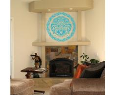 INDIGOS 4052166046732 Wandtattoo w277 Ornament, Orient Wandaufkleber, 96 x 95 cm, türkis