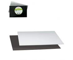 DECORA 0932596 TORTENPLATTEN IM Set SCWARZ/Silber 30X40 cm
